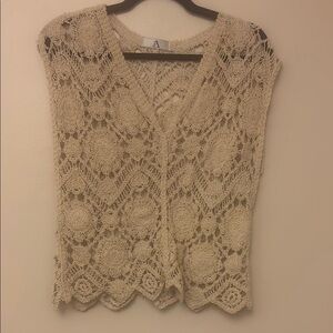 Elegant Crochet Lace Tank Top